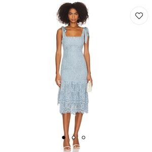 Lovers and Friends - Day Keeper Midi Dress (Sky Blue)